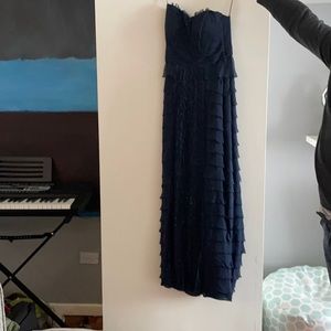 Liancarlo couture navy Sequent formal gown